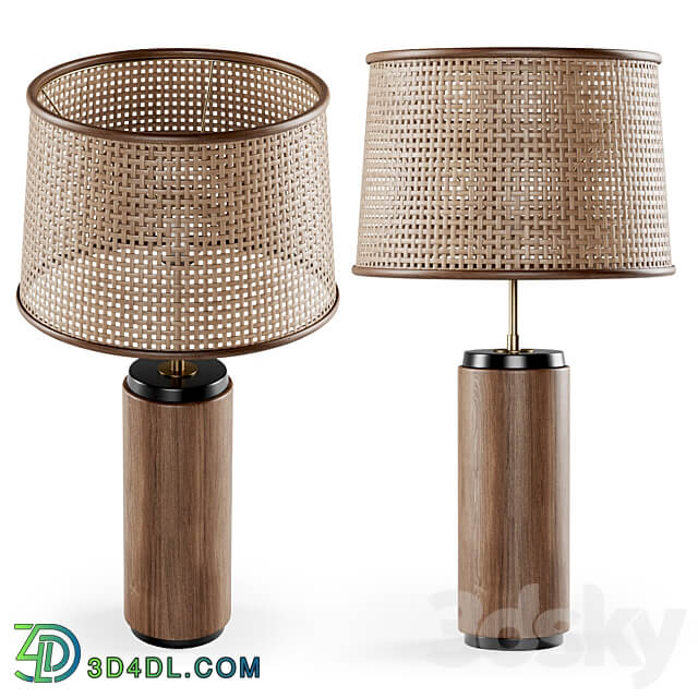 Wooden rattan table lamp rattan table lamp