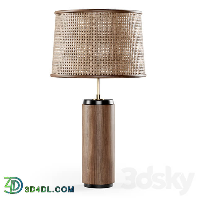 Wooden rattan table lamp rattan table lamp