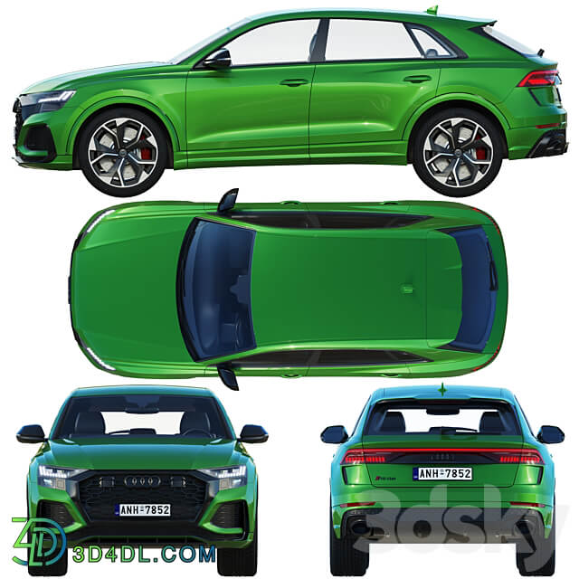 Audi RS Q8 3D Models