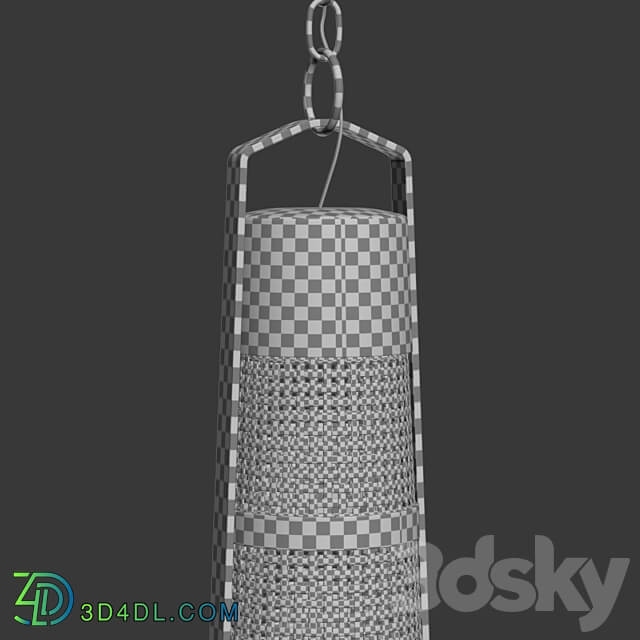 Pendant light Hanging rattan lamp H400 Hanging rattan lamp