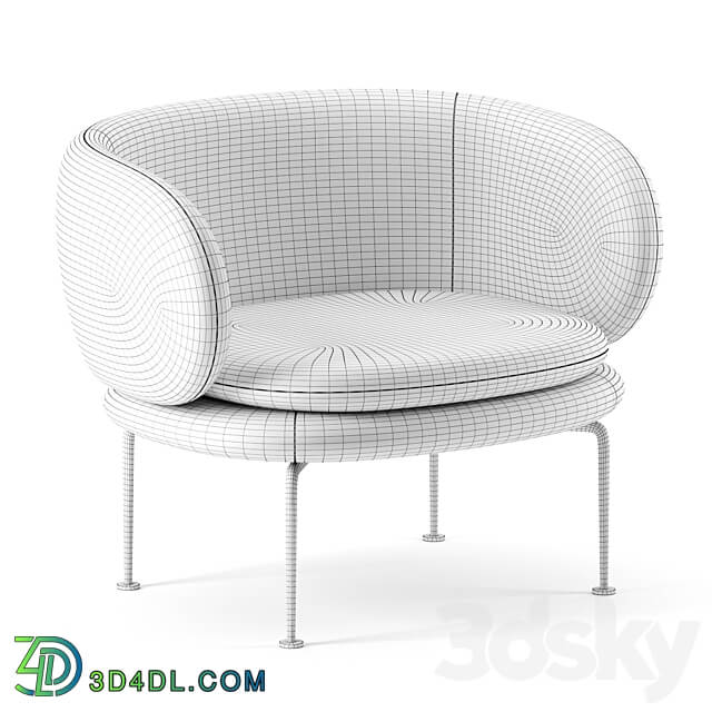 Soave armchair by La Cividina