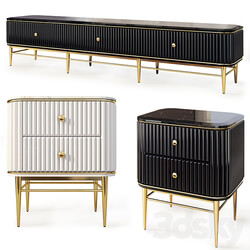Sideboard Chest of drawer Chest of drawers and bedside tables Art Deco 03. Nightstand Tvstand by LaLume 