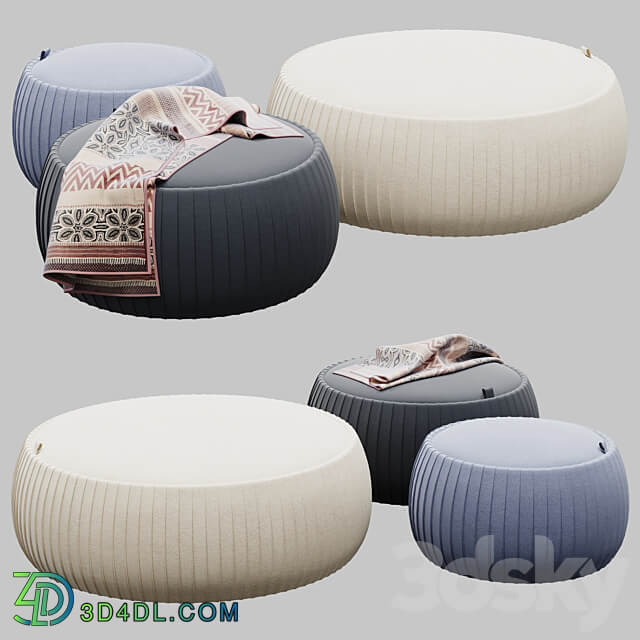 Tonin Casa PLISSÈ Storage pouf