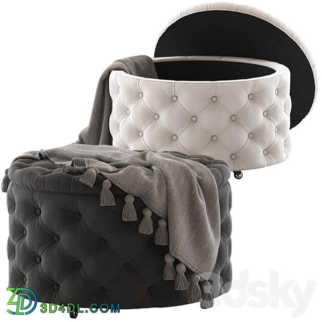 Hyde Park Home Jessica Ottoman