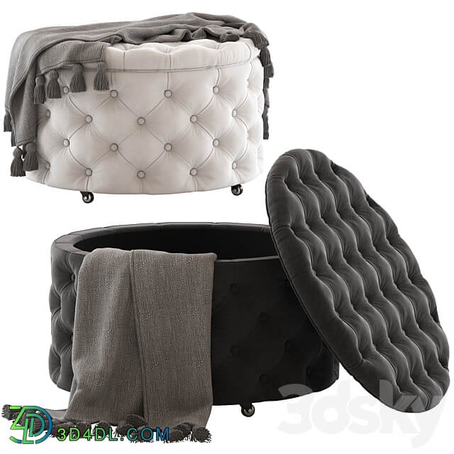 Hyde Park Home Jessica Ottoman