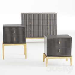 Sideboard Chest of drawer Furniture set Cavio Casa Sidney collection 