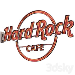 Facade element Hard Rock cafe neon sign 
