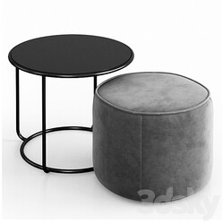 Tom pouf side table 