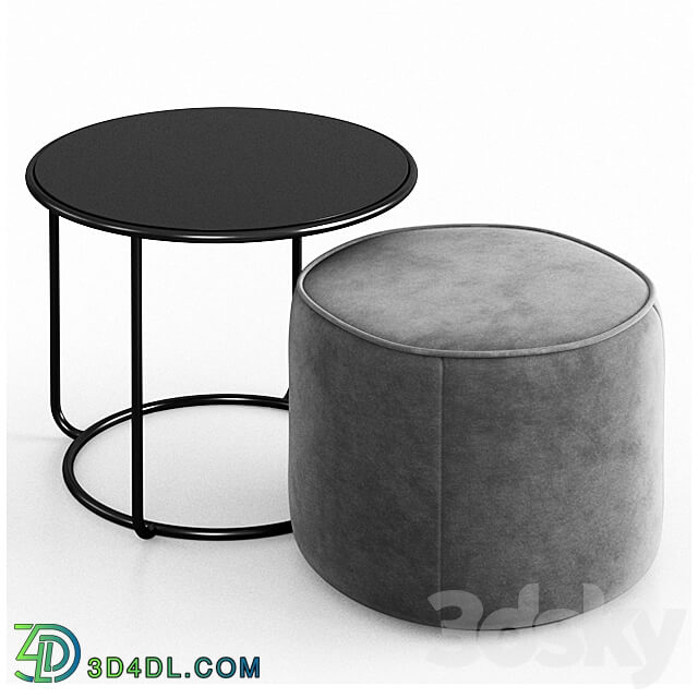 Tom pouf side table