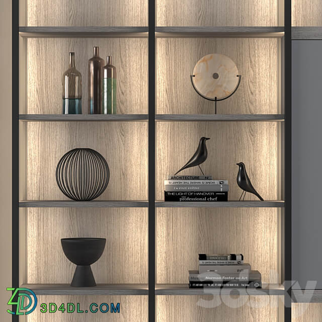 Natevo Continuum bookcase Flou 