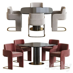 Table Chair Odisseia Chair and Goya Arflex Table 