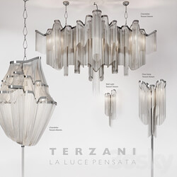 Set lamps Terzani Pendant light 3D Models 