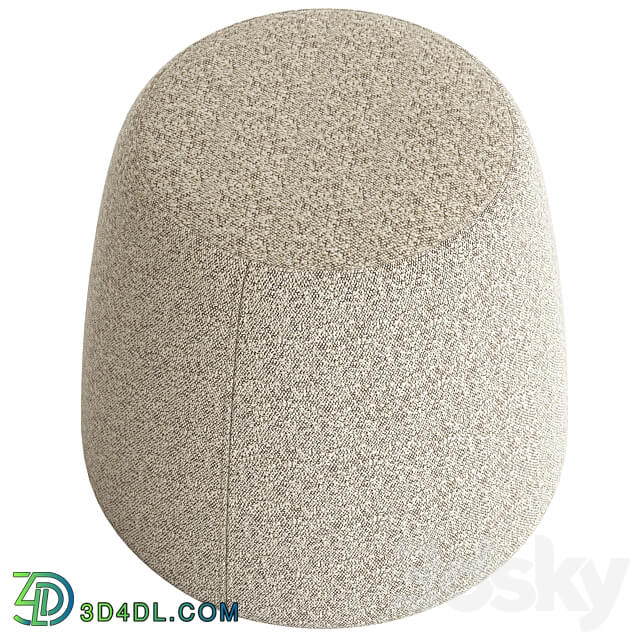 Globewest Felix Pebble Ottoman 3D Models