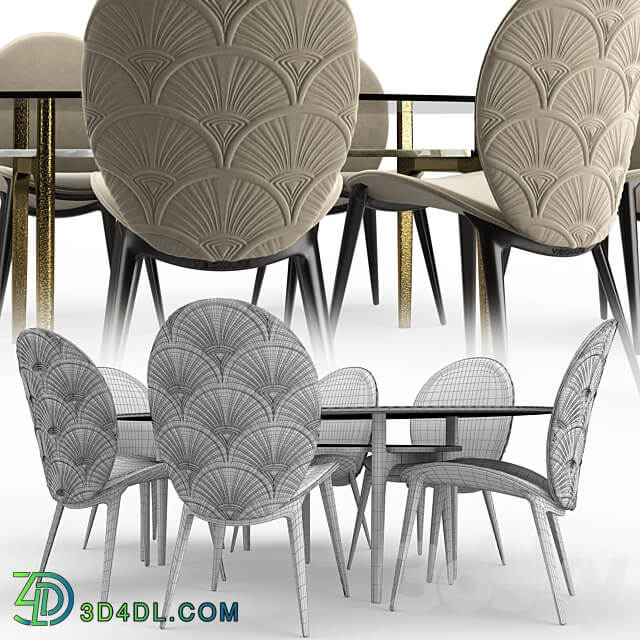 Table Chair Arkady Dining Room Visionnaire Home
