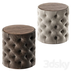 Grace Round Tufted Ottoman 