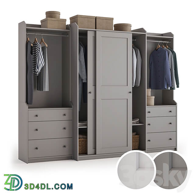 Wardrobe Display cabinets Hauga Hauga wardrobe combination.