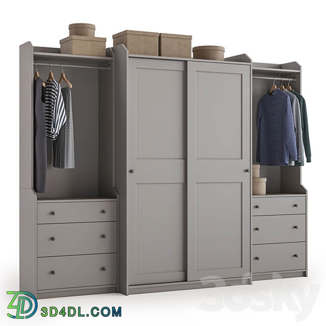 Wardrobe Display cabinets Hauga Hauga wardrobe combination.