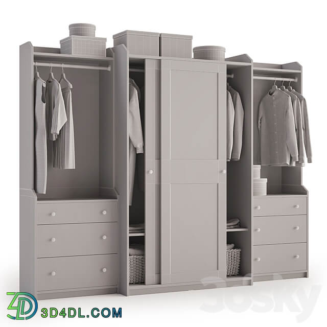 Wardrobe Display cabinets Hauga Hauga wardrobe combination.