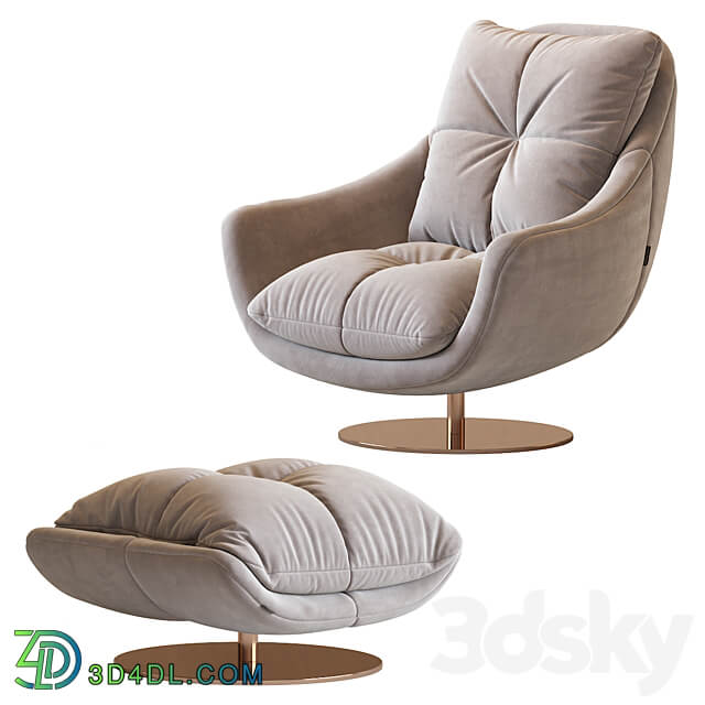 Sophia Swivel armchair