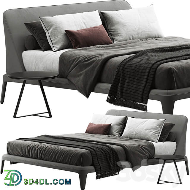 Bed Poliform kelly imbottito bed