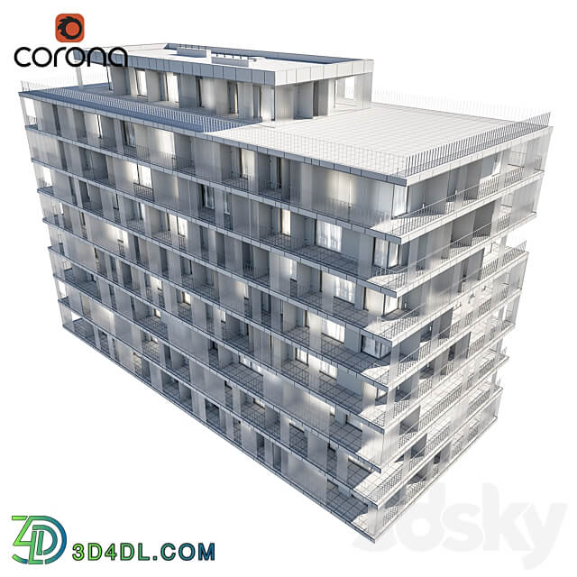 Modern residential building 03