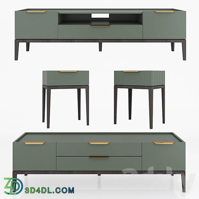 Sideboard Chest of drawer Dantone Home Metropolitan stand set