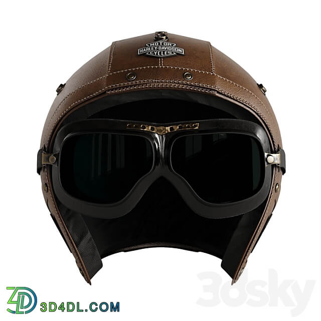 Clothes Leather moto helmet