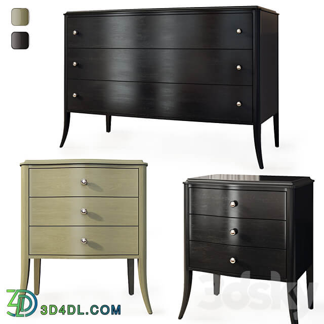 Sideboard Chest of drawer Chest of drawers and bedside table Tiffany from Pinskdrev. Dresser nightstand