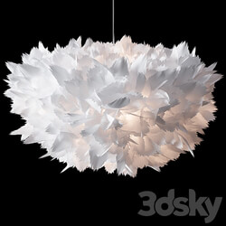 Pendant light White feather chandelier 