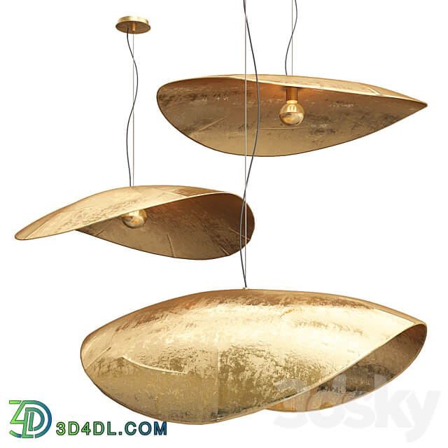 Pendant light Gervasoni Brass Pendant 3 shapes