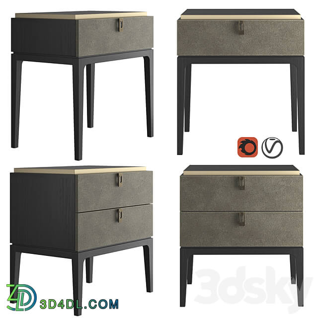 Sideboard Chest of drawer Dantone Home Glamor Bedside table