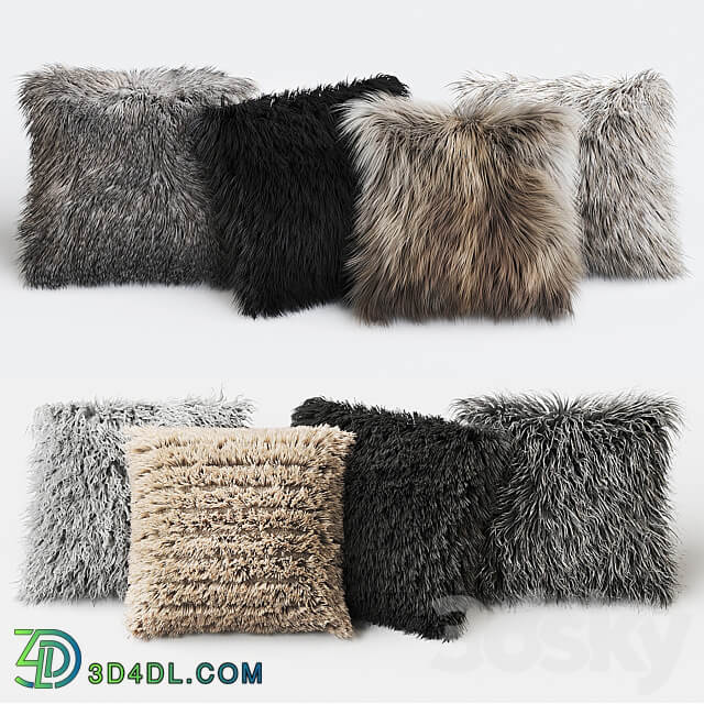 Fur Pillow set