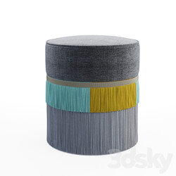 Couture Plain Pouf 