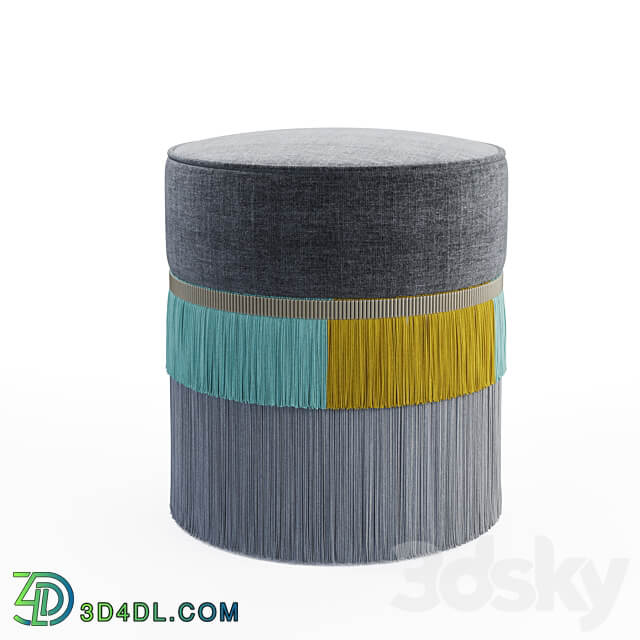 Couture Plain Pouf