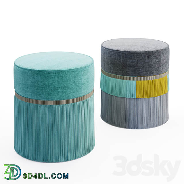 Couture Plain Pouf