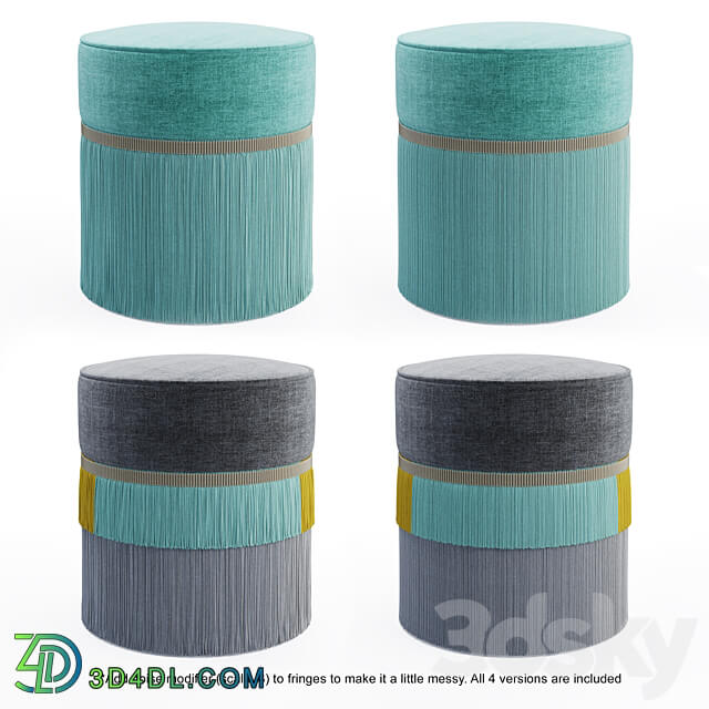 Couture Plain Pouf