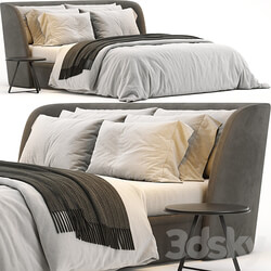 Bed Rolf Benz 1400 Tondo Fabric Bed 