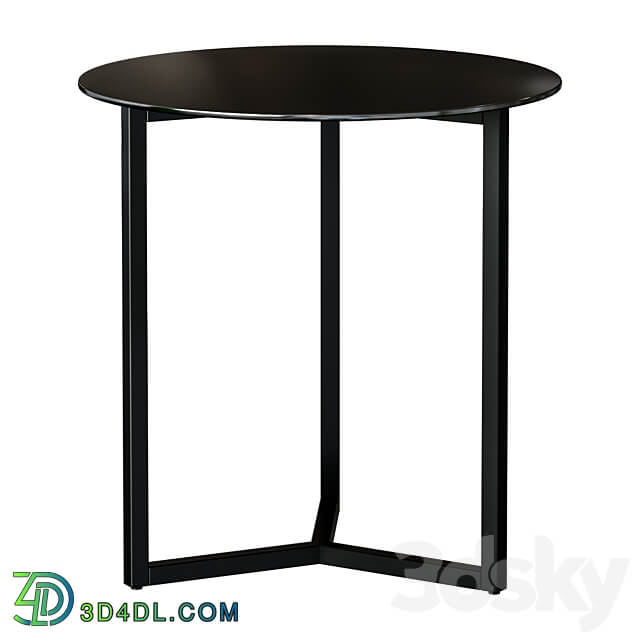 Marae side table black 3D Models