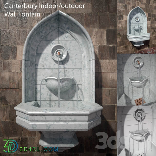 Canterbury Wall Fontain Other 3D Models