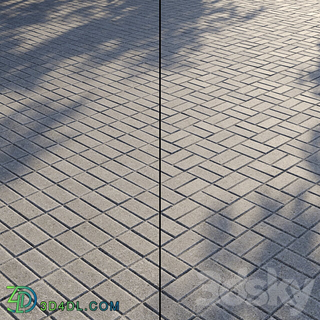 Paving Type 1 Set 2 3D Models