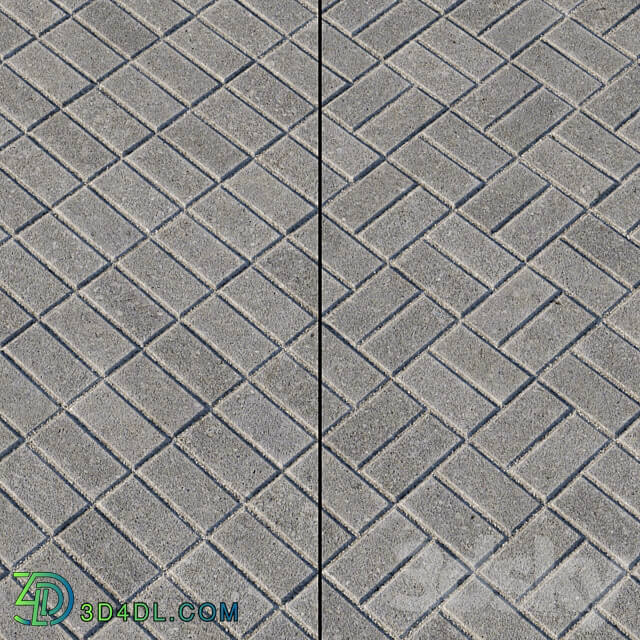 Paving Type 1 Set 2 3D Models