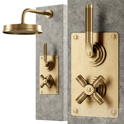 Faucet Landmark industrial urban shower by Samuel Heath Shower faucet 