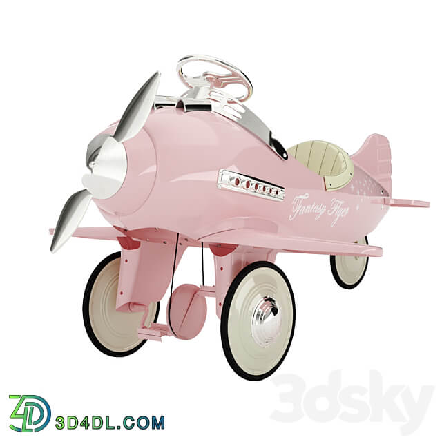 Kids pedal plane 3D Models