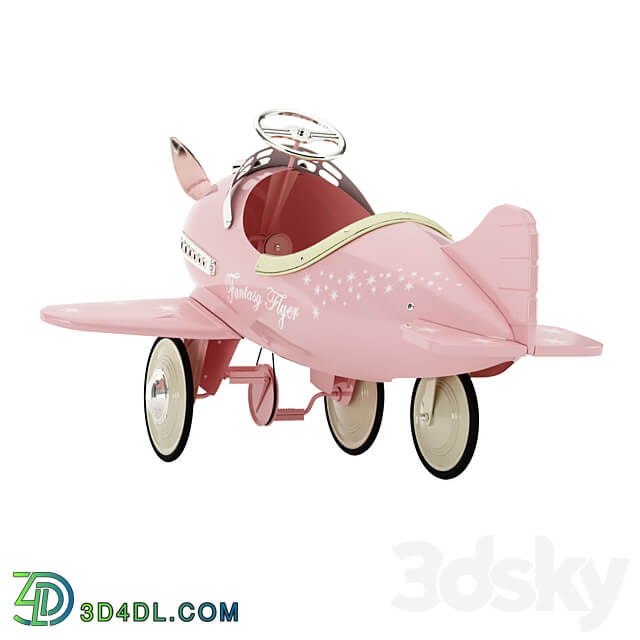 Kids pedal plane 3D Models