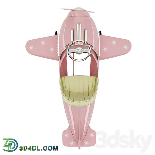 Kids pedal plane 3D Models