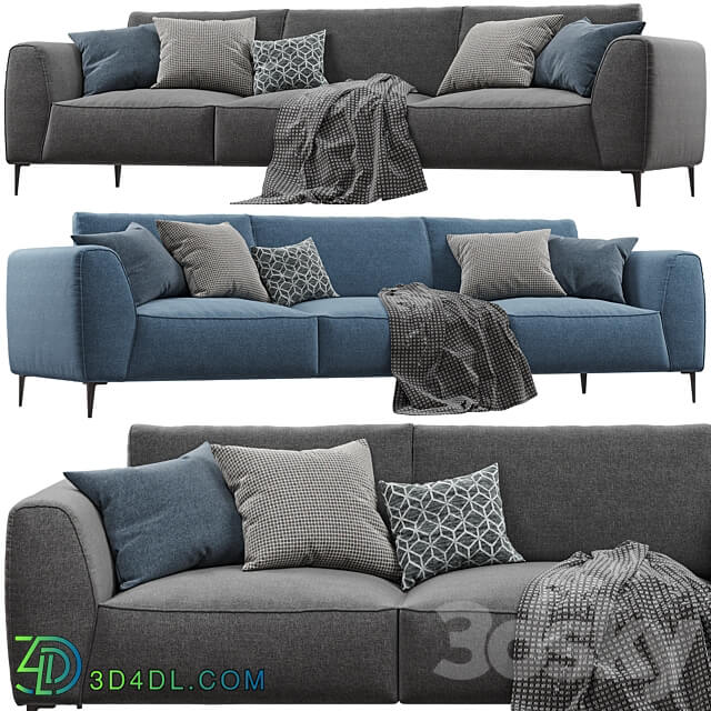 Chateau d Ax Dudy 3 seat fabric sofa 