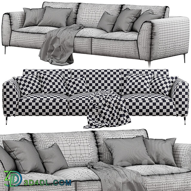 Chateau d Ax Dudy 3 seat fabric sofa 