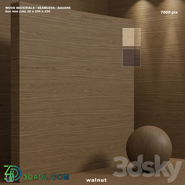 Material wood seamless walnut set 112