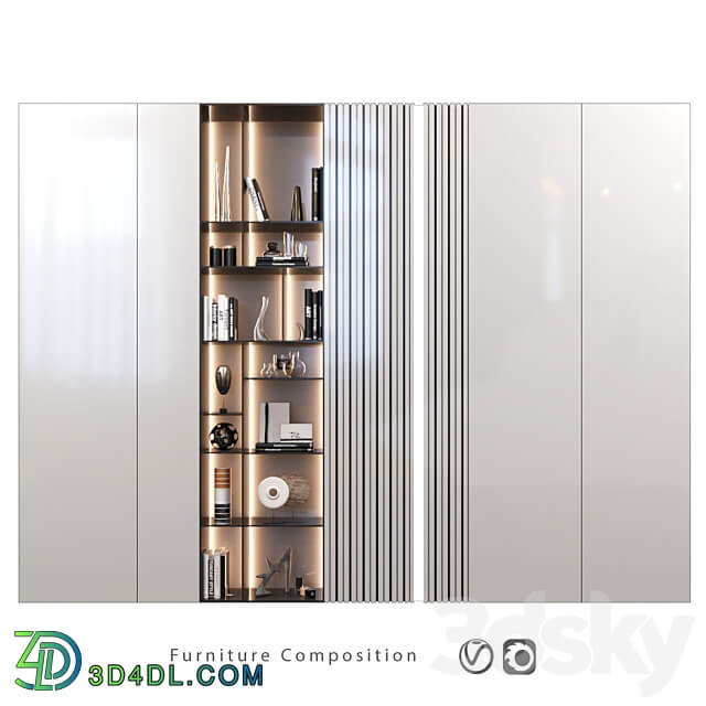 Wardrobe Display cabinets Furniture Composition 29