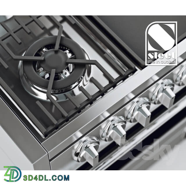 Gas stove Steel Cuisine Genesi G12FF 6M